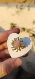 Pure sunstone free size ring