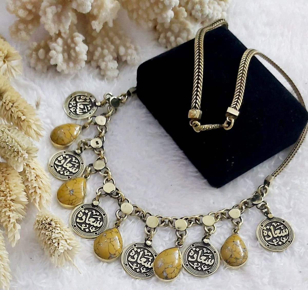 Arabic pure copper necklace