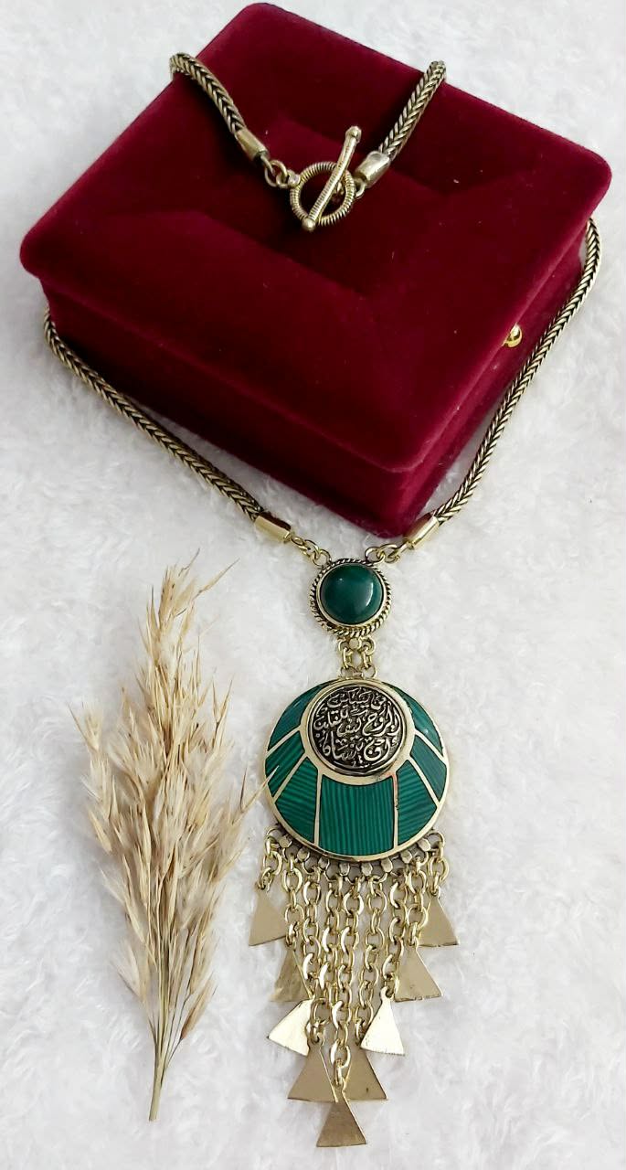 Pure Copper & Natural Shell Statement Necklace