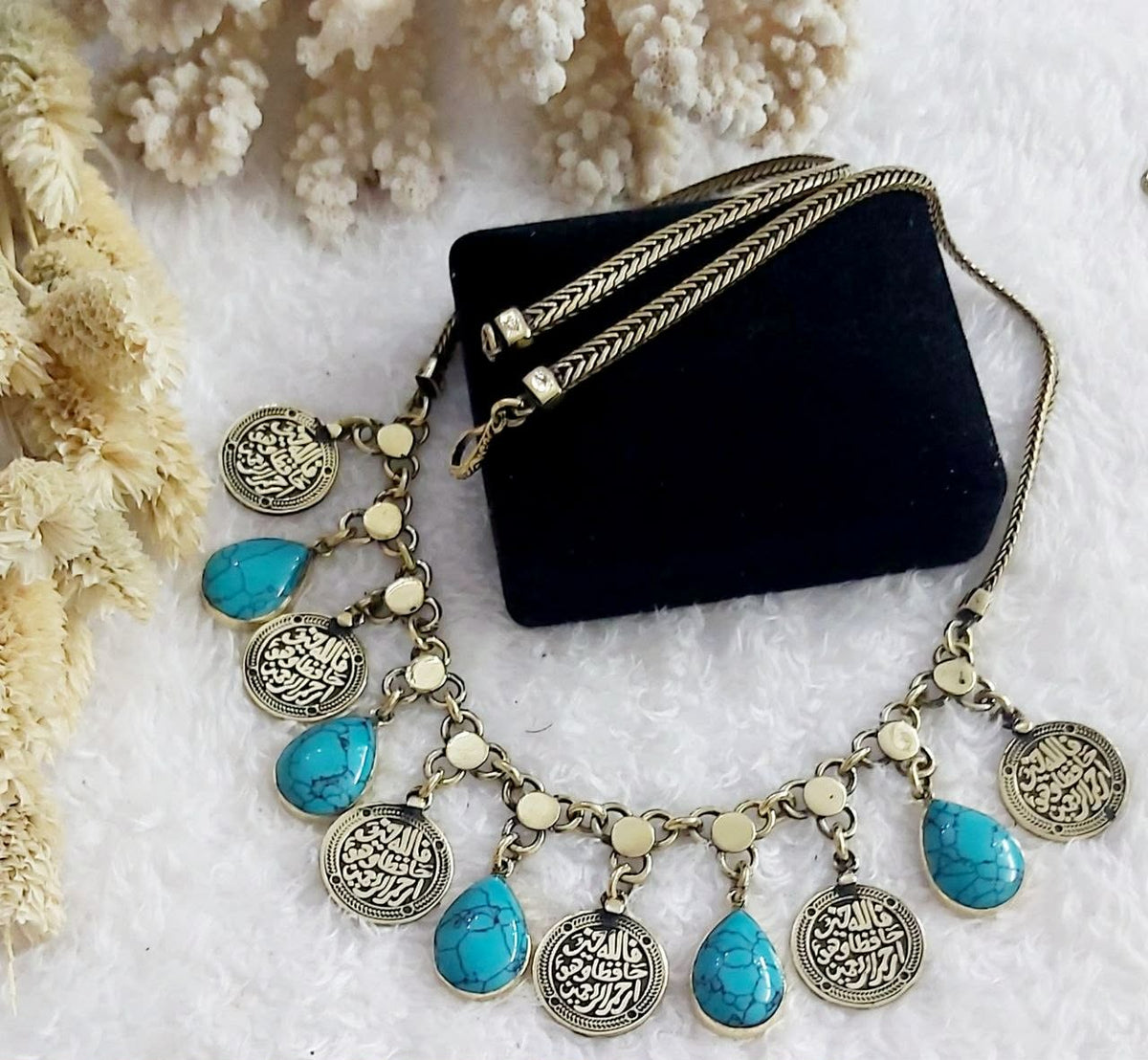 Arabic pure copper necklace