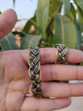 Braided Pure Copper Bracelet & Ring Set