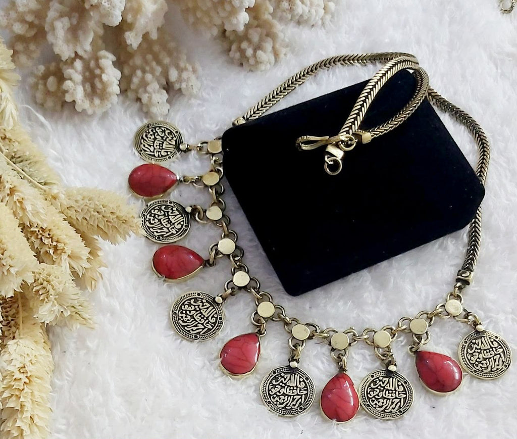 Arabic pure copper necklace
