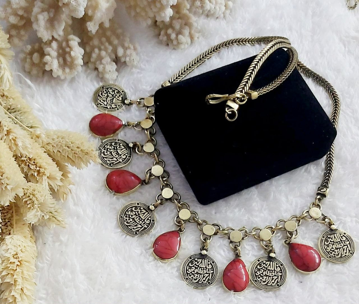 Arabic pure copper necklace