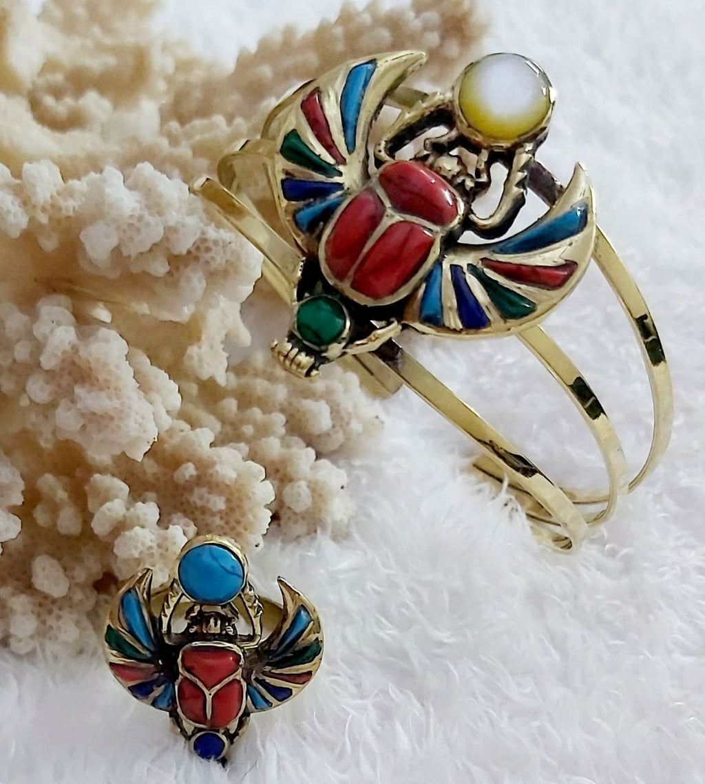 Set of pharaonic scarab