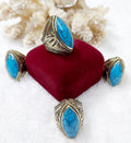 Filigree Copper Ring with Stone