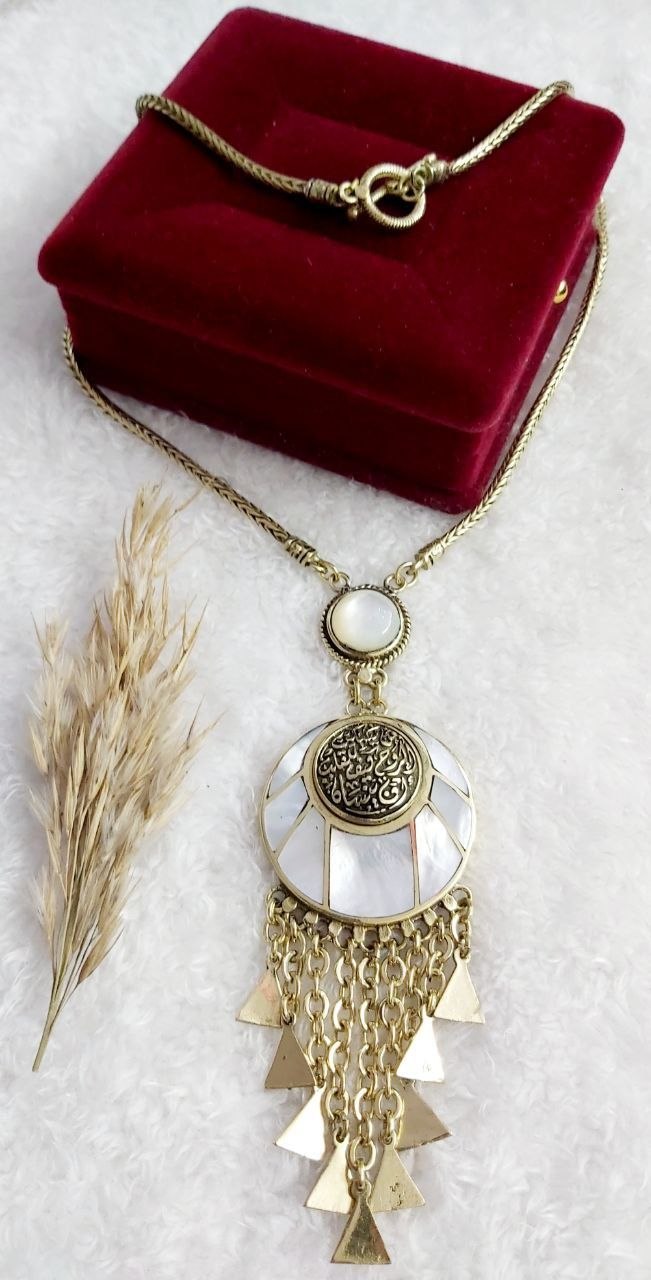 Pure Copper & Natural Shell Statement Necklace