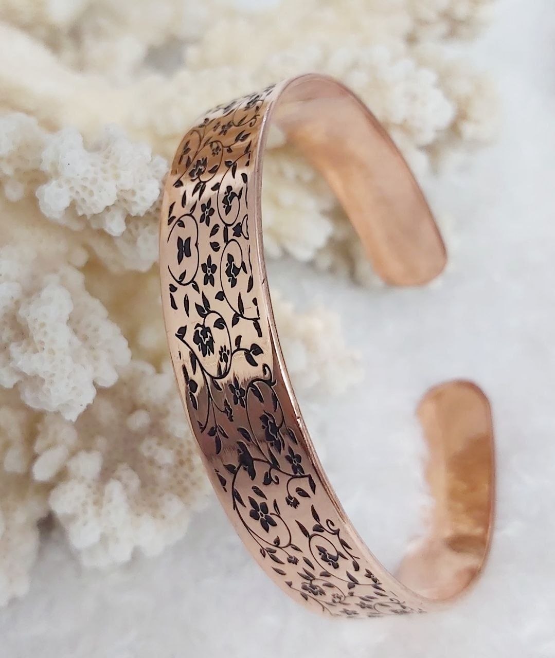 Engraved Pure Copper Therapeutic Bracelet