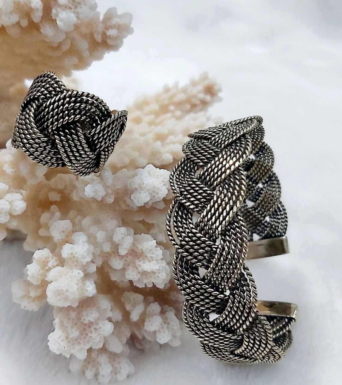 Braided Pure Copper Jewelry Set