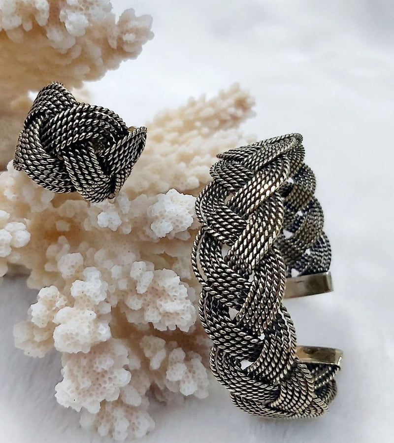 Braided Pure Copper Jewelry Set