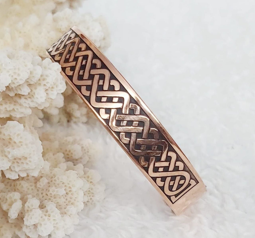 Engraved Pure Copper Therapeutic Bracelet