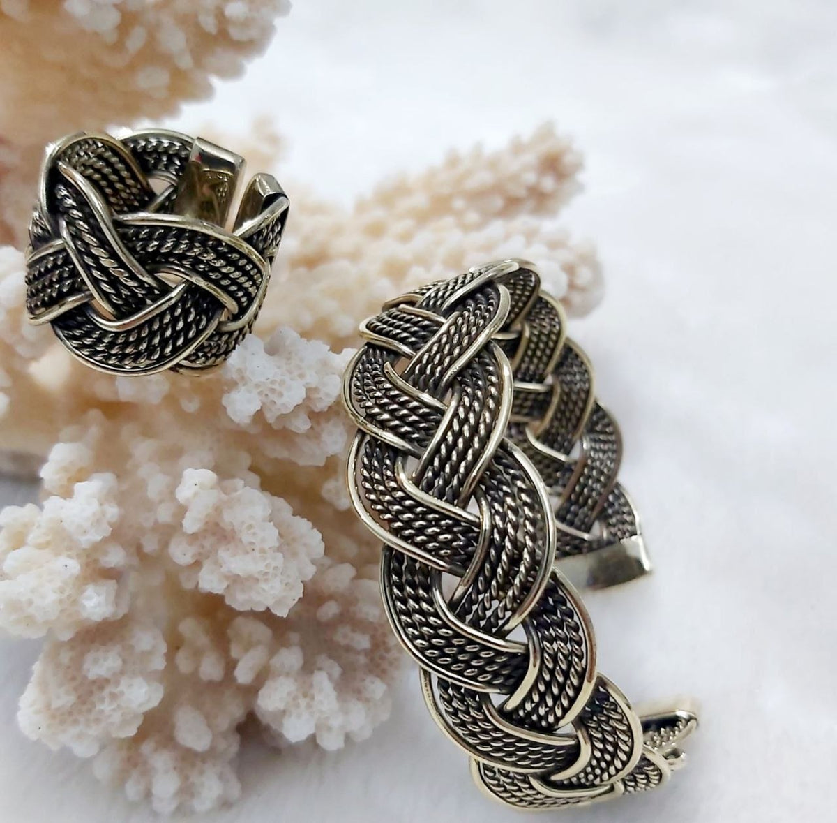 Braided Pure Copper Jewelry Set