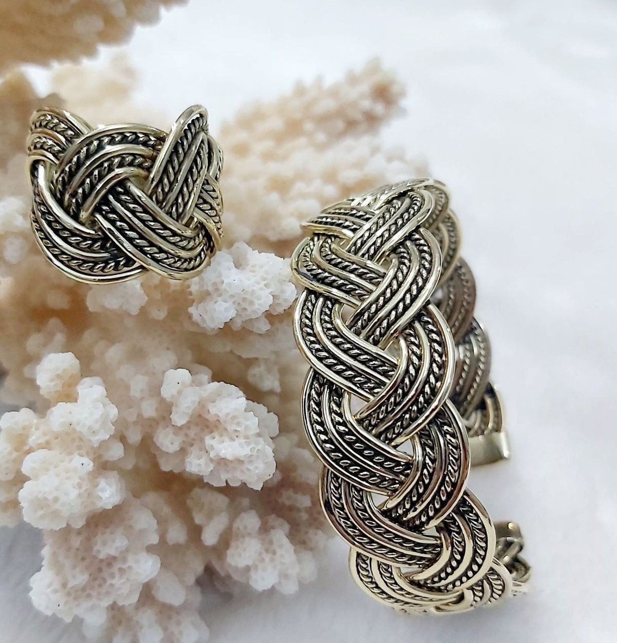 Braided Pure Copper Jewelry Set